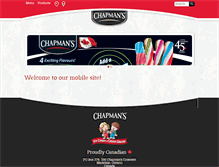 Tablet Screenshot of chapmans.ca